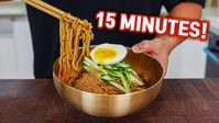 Korean Soy Sauce Noodles For Hot Summer! Ganjang Bibim Guksu! - YouTube