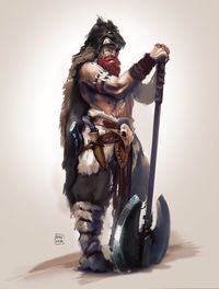 Barbarian- character sketch by Oana-D