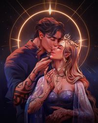 This beautiful Feysand bookmark is inspired by the second book in the ACOTAR series, A Court of Mist and Fury. It was brought to life by the wonderful Lulybot who will be doing all of couples, Elriel is already available!  This is available in print form as well!  The art depicted on the products listed for sale is wholly original to me and has been approved by Sarah J. Maas for use on the products. Notwithstanding such approval, Sarah J. Maas has not collaborated with me in any way in the creation of the art, and the traits of any characters depicted in the art is in no way based on any foreknowledge by me of the traits of any characters in future books by Sarah J. Maas. All items are packaged and shipped by yours truly, happy to answer any questions, feel free to reach out!