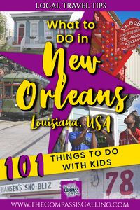 101 Things to See & Do in New Orleans for Families - Skip the guide books, these are the offbeat, must-dos in the Crescent City. Fun for the entire family, these local favorites guarantee a good time. New Orleans, Louisiana is a mecca for partiers, but what about families? There's MORE than plenty to do here as you'll see from this local guide. #neworleans #nolawithkids #familytravel | New Orleans, Louisiana - United States