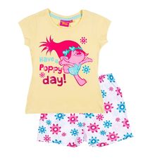 DreamWorks Trolls Girls Short Sleeve Pyjamas Set 3-12 years - Yellow