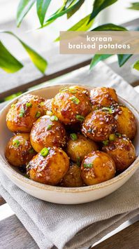 These Korean braised potatoes are easy to make yet loaded with incredible flavors that will have you craving for more. Coated in a sweet and savory glaze, these decadent potatoes can be prepared with ease with this simple recipe! Make a batch of Gamja Jorim today in the comfort of your home.