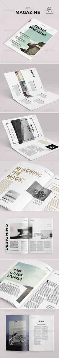 Simple Magazine - Magazine Print Template