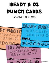 These punch cards are great for creating a classroom incentives for doing IXL skills and iReady Lessons. There is an option to have a 5 punch or a 10 punch. There are two style options for both IXL and iReady. These are so cute when printed on colored cardstock! They helped with tracking math homework and classroom management. They are great ways to help motivate students to do their math!