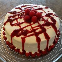 Lemon Raspberry White Chocolate Mousse Cake