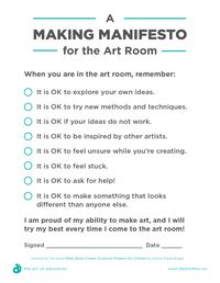 A Making Manifesto to Help Your Students Take More Risks - The Art of Education University