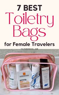 Heading out on your next trip? Make sure to pack your essentials in one of these 7 top-rated toiletry bags for women who travel frequently. From compact organizers to spacious hanging bags, these versatile pouches will keep your makeup, skincare, and toiletries neat and accessible. Click to discover the best toiletry bag for your travel style! #travelbags