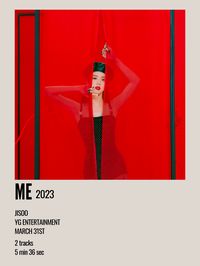 minimal aesthetic polaroid album poster for the solo single album me by jisoo from blackpink