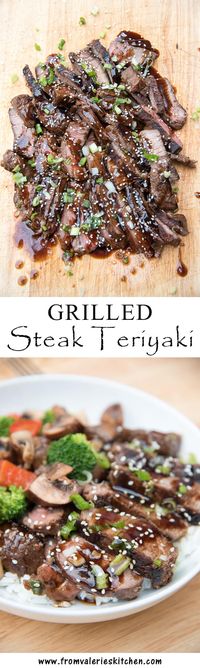 A delicious, from scratch teriyaki sauce that turns ordinary steak into a flavorful, Asian-inspired delight! ~ http://www.fromvalerieskitchen.com