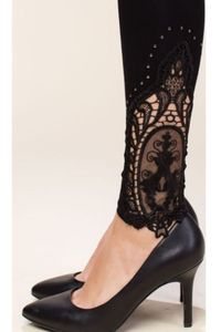 Vocal Ankle Lace Leggings - Black – Debra's Passion Boutique