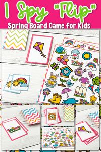 Spring “Flip” Printable I Spy Games for Kids