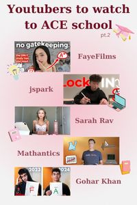 watch these youtubers for study motivation, study tips, good grades, academic motivation, school motivation and to ace school!!  / study ideas, study tips, study aesthetic wallpaper, student motivation, youtubers to watch for studying, youtubers to watch for school, youtubers to watch to romanticize school, A student, good grades, self improvement, school youtubers, study youtuberss, studying youtubers self developement