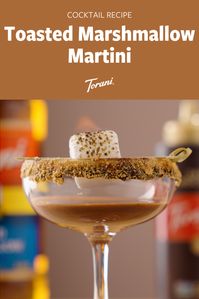 If you're feeling the need for some fall vibes, try this toasted marshmallow martini. Save this fall martini recipe for later!