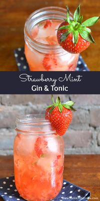 This Strawberry Mint Gin and Tonic is a simple and delicious twist on a classic…