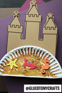 Paper Plate Sand Castle Craft