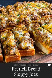 Enjoy this easy, cheesy French Bread Sloppy Joes recipe, ideal for parties or a fun family meal. A tasty, crunchy twist on a classic!