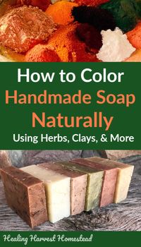 How to Naturally Color Soap with Plants, Roots, and Clays...Natural Soap Coloring Techniques — All Posts Healing Harvest Homestead