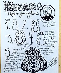 Sarah Grosh on Instagram: "I drew a new handout to help 3rd graders work on their #yayoikusama pumpkin drawings independently. I've started to really get into drawing my own drawing handouts and worksheets and the kids like them more knowing I made them for them :-) I'm considering making a Teachers Pay Teachers store. Other art teachers, do you have any suggestions to improve this? #arteducator #elementaryart #elementaryartteacher #3rdgrade #artclass #howtodraw #pumpkindrawing"