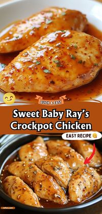 Sweet Baby Ray’s Crockpot Chicken