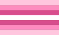 A flag for cis woman. This flag can be used by anyone who identifies as cis while being a women, including queer women, women who use xenogenders, women who use labels such as demigirl or genderfluid, etc.  Reminder that cisgender just means that you identify with your birth gender, so a genderfluid person who still identifies with being AFAB in some way can call themselves cis as well as non-binary.