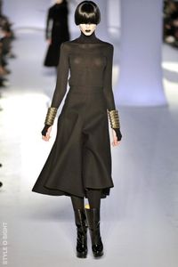 YSL mid-calf length skirt Fall/Winter 2008 stylesight.com