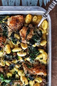 Baked Spinach Chicken Gnocchi with Creamy Lemon Garlic Sauce – SIMPLY BEAUTIFUL EATING