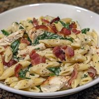 Chicken Bacon Spinach Penne