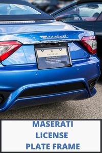 Look sharp during your drive with the Maserati Carbon Fiber License Plate Frame! With its great rigidity and corrosion resistance, our carbon fiber is perfect to frame your license plate! It will comply with all Maserati models.