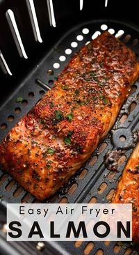 Apr 19, 2023 - This easy air fryer salmon recipe has a delicious brown sugar rub that cooks tender, flaky salmon with crisp seared edges in 7-9 minutes.