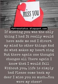 Missing You Messages for Boyfriend