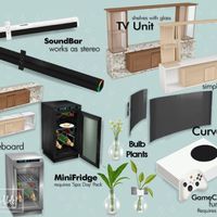 Sims4 CC furniture set by SIMcredible - Check our full collection for matching sets