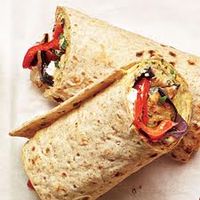 Mediterranean Warm Roasted Vegetable Wrap