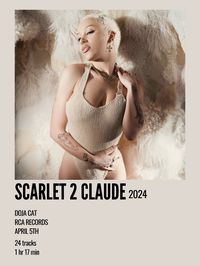 minimal aesthetic polaroid deluxe album poster for scarlet two claude by doja cat