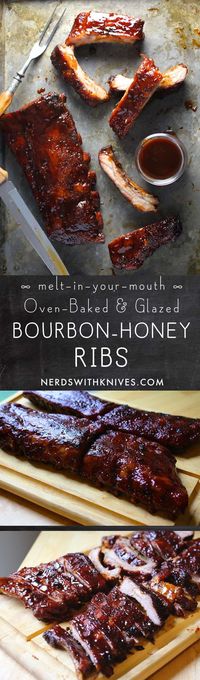 Melt-In-Your-Mouth Bourbon-Honey Glazed Ribs