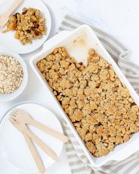 Appel crumble met havermout - Zoetrecepten