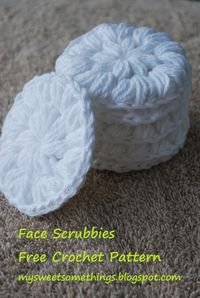 My Sweet Somethings: Free Pattern Friday - Reusable Crochet Cotton Facial Scrubbies