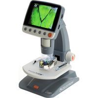 Celestron Infiniview LCD Digital Microscope is the perfect tool for hobbyists, teachers, students and medical labs. Ensures long lasting durability.