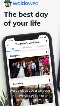 Waldo can help you gather all of the photos your friends and family take at your wedding.