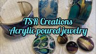 #107 HOW TO MAKE JEWELRY WITH ACRYLIC POURED SKINS/FLUID ART JEWELRY/POURED JEWELRY/JEWELRY TUTORIAL