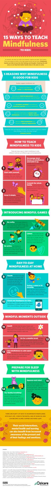 15 Ways to Teach Mindfulness to Kids [Infographic]