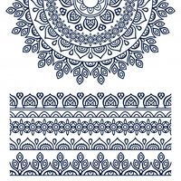 Векторная этническая мандала | Free Vector #Freepik #freevector #background #pattern #flower #frame