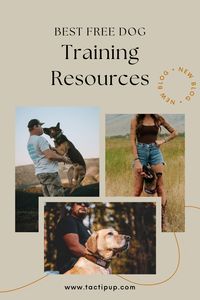 Want to build a better relationship between you and your pup? You need to check out these free dog training resources!