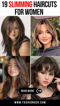 Transform your look with 19 slimming haircuts for women that are sure to make you feel amazing. These hairstyles for thin faces are designed to highlight your best features while creating a flattering, slimming effect. Whether you want a bold chop or a subtle trim, these trendy slimming haircuts offer plenty of choices for every face shape. Discover the best hairstyles to define your face and achieve a stunning, confident look.