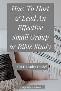 Do you want to lead small groups and bible studies in your area but aren't sure where to start? Read my post on leading authentic small groups and grab my FREE small group leader guide! Click here to learn more!