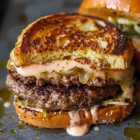 Juicy Smashed Patty Burger with Secret Sauce - Recipes, Tasks & Tools