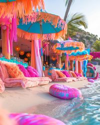 V A C A T I O N D R E A M S Vacation daydreams hitting me like a wave! Anyone else in desperate need of an escape? Picture-perfect beaches and vibrant hues are calling my name 😍 -> These images are designed with help of AI #creative_by_sabina #aiart #aiartcommunity #aiinterior #interior #interiordesign #interiorinspiration #colorfulliving #interieur #interieurinspiratie #kleurrijkwonen #scandinavianliving #nordicliving #festivalseason #festivalgetaway #ibizavibes #ibizaholiday