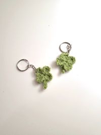 The crochet keychain is 100% handmade. You could use it as a keychain, bff keychain, and accessory. You can decorate your bag, backpack, AirPods, phone, and keychain with this cute crochet keychain.   This is also a great gift for yourself, your family, and your friends. It is a nice gift for birthdays, weddings, Baby showers, Bridal showers, Company events, Holidays, etc.   The size of the keychain is 3.0 cm x 3.6 cm (1.2 in x 1.4 in).   This item is 100% handmade, thus please understand some i