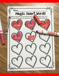 Valentine's Day Activity Valentine's Day Word Work Activity