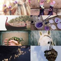 Tangled moodboard aesthetics