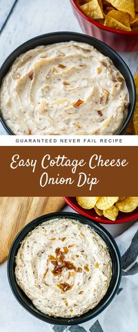 Whip up this Easy Cottage Cheese Onion Dip in no time for a seriously satisfying snack! It's creamy, flavorful, and great for game nights or casual get-togethers with friends.